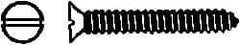 Value Collection - #6 Flat Head Slotted Sheet Metal Screw - Steel, 3/8" OAL, Grade 2 - Exact Industrial Supply