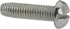 Value Collection - #10-32 UNF Thread, 3/4" Length Under Head, #2 Slotted/Phillips Drive Steel Thread Cutting Screw - Round Head, Grade 1016-1024, Point Type F, Zinc-Plated Finish - Exact Industrial Supply