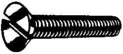 Value Collection - #10-24 UNC Thread, 1/2" OAL, Slotted Drive Steel Thread Cutting Screw - Flat Head, Grade 2, Point Type F, Zinc-Plated Finish - Exact Industrial Supply