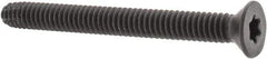 Value Collection - 2-1/2" OAL Flat Head T30 Torx Drive Flooring Screw - 1/4-20 UNC, Point Type F, Grade 2 Steel, Black Phosphate Finish - Exact Industrial Supply