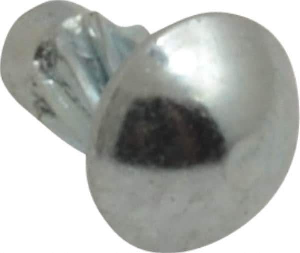 Value Collection - #4 Round Head Sheet Metal Screw - Steel, 3/16" Length Under Head, AISI 1016, ASME B18.6.3 & ASME B18.6.4, Grade 1016-1024 - Exact Industrial Supply