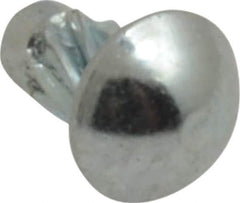 Value Collection - #4 Round Head Sheet Metal Screw - Steel, 3/16" Length Under Head, AISI 1016, ASME B18.6.3 & ASME B18.6.4, Grade 1016-1024 - Exact Industrial Supply