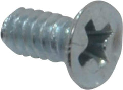 Value Collection - #4-40 UNC, 1/4" OAL Phillips Drive Machine Screw - Flat Head, Grade 2 Steel, Zinc-Plated Finish, Without Washer - Exact Industrial Supply