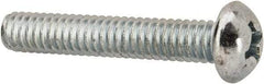 Value Collection - #12-24 UNC, 1-1/4" Length Under Head Phillips Drive Machine Screw - Round Head, Grade J82 Steel, Zinc-Plated Finish, Without Washer - Exact Industrial Supply
