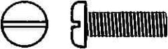 Value Collection - M8x1.25 Metric Coarse, 25mm Length Under Head Slotted Drive Machine Screw - Pan Head, Grade 18-8 & A2 Stainless Steel, Uncoated, Without Washer - Exact Industrial Supply