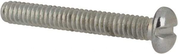 Value Collection - #2-56 UNC, 5/8" Length Under Head Slotted Drive Machine Screw - Pan Head, Grade J82 Steel, Zinc-Plated Finish, Without Washer - Exact Industrial Supply