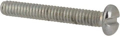 Value Collection - #2-56 UNC, 5/8" Length Under Head Slotted Drive Machine Screw - Pan Head, Grade J82 Steel, Zinc-Plated Finish, Without Washer - Exact Industrial Supply