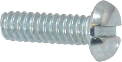 Value Collection - #10-24 UNC, 5/8" Length Under Head Slotted Drive Machine Screw - Pan Head, Grade J82 Steel, Zinc-Plated Finish, Without Washer - Exact Industrial Supply