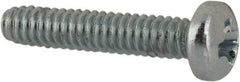 Value Collection - #2-56 UNC, 7/16" Length Under Head Phillips Drive Machine Screw - Pan Head, Grade J82 Steel, Zinc-Plated Finish, Without Washer - Exact Industrial Supply