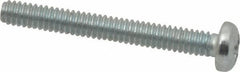 Value Collection - #2-56 UNC, 3/4" Length Under Head Phillips Drive Machine Screw - Pan Head, Grade J82 Steel, Zinc-Plated Finish, Without Washer - Exact Industrial Supply