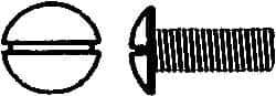 Value Collection - #10-32 UNF, 1-1/2" Length Under Head Slotted Drive Machine Screw - Truss Head, Grade J82 Steel, Zinc-Plated Finish, Without Washer - Exact Industrial Supply