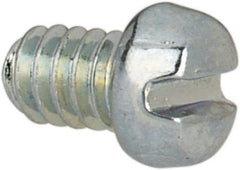 Value Collection - #2-56 UNC, 1/8" Length Under Head Slotted Drive Machine Screw - Fillister Head, Grade J82 Steel, Zinc-Plated Finish, Without Washer - Exact Industrial Supply