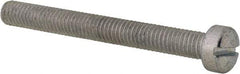 Value Collection - #10-32 UNF, 1-3/4" Length Under Head Slotted Drive Machine Screw - Fillister Head, Grade 2 Steel, Zinc-Plated Finish, Without Washer - Exact Industrial Supply