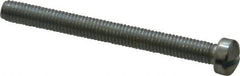 Value Collection - #10-32 UNF, 2" Length Under Head Slotted Drive Machine Screw - Fillister Head, Grade J82 Steel, Zinc-Plated Finish, Without Washer - Exact Industrial Supply