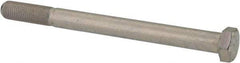 Made in USA - 3/8-24 UNF, 4-1/2" Length Under Head Hex Head Cap Screw - Partially Threaded, Grade 5 Steel, Zinc-Plated Finish, 9/16" Hex - Exact Industrial Supply