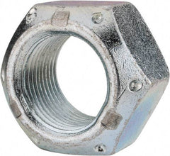 Value Collection - 1-1/8 - 12 UNF Grade C Hex Lock Nut with Distorted Thread - 1-11/16" Width Across Flats, 1" High, Cadmium Clear-Plated Finish - Exact Industrial Supply