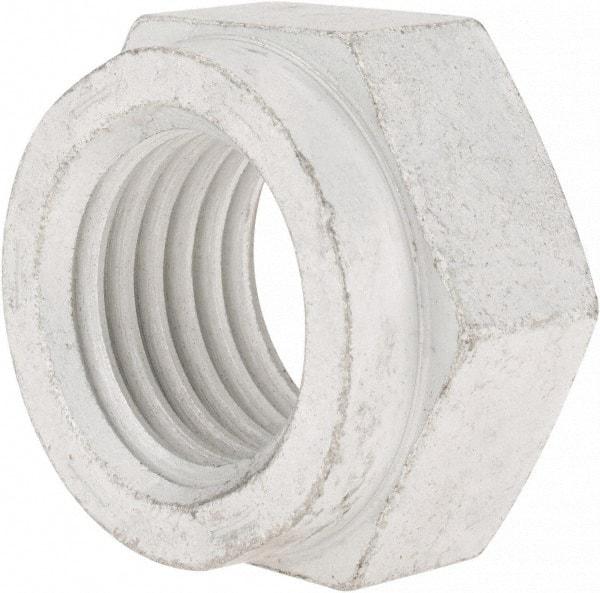 Value Collection - 1-1/2 - 6 UNC Grade C Hex Lock Nut with Distorted Thread - 2-1/4" Width Across Flats, 1-5/16" High, Cadmium Clear-Plated Finish - Exact Industrial Supply