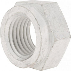 Value Collection - 1-1/2 - 6 UNC Grade C Hex Lock Nut with Distorted Thread - 2-1/4" Width Across Flats, 1-5/16" High, Cadmium Clear-Plated Finish - Exact Industrial Supply