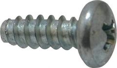 Value Collection - #10 Pan Head Phillips Sheet Metal Screw - Steel, 1/2" Length Under Head, Grade 2 - Exact Industrial Supply