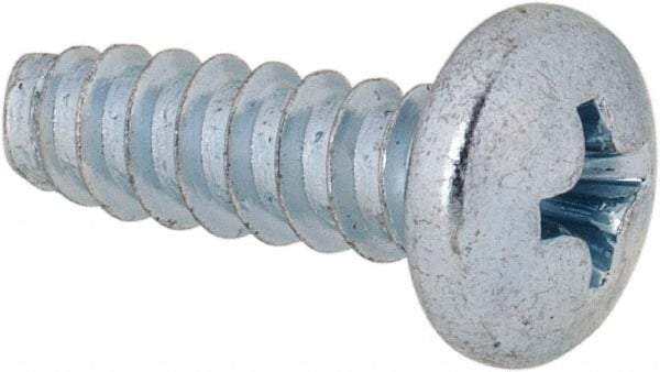 Value Collection - #10 Pan Head Phillips Sheet Metal Screw - Steel, 5/8" Length Under Head, Grade 2 - Exact Industrial Supply