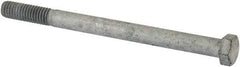 Value Collection - 3/8-16 Thread, 5" Length Under Head, Steel Hex Head Bolt - Hot Dipped Galvanized Coated, UNC Thread, ASTM A307, Grade 2 - Exact Industrial Supply