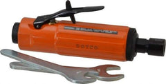 Dotco - 1/4" Collet, Straight Handle, Straight Air Die Grinder - 23,000 RPM, Rear Exhaust, 37 CFM, 0.9 hp, 90 psi, 1/4" Inlet - Exact Industrial Supply