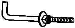 Value Collection - 1-8, 14" OAL Bent Anchor Bolt - Grade 2 Steel - Exact Industrial Supply