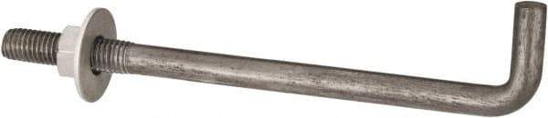 Value Collection - 1/2-13, 8" OAL Bent Anchor Bolt - Grade 2 Steel - Exact Industrial Supply