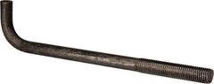 Value Collection - 3/4-10, 12" OAL Bent Anchor Bolt - Grade 2 Steel - Exact Industrial Supply