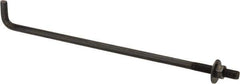 Value Collection - 3/4-10, 24" OAL Bent Anchor Bolt - Grade 2 Steel - Exact Industrial Supply
