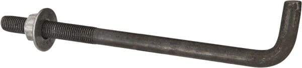 Value Collection - 1-8, 18" OAL Bent Anchor Bolt - Grade 2 Steel - Exact Industrial Supply