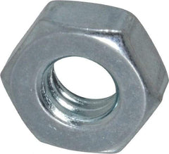 Value Collection - 5/16-18 UNC Steel Right Hand Machine Screw Hex Nut - 9/16" Across Flats, 7/32" High, Zinc Clear Finish - Exact Industrial Supply