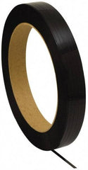 Made in USA - 7,200' Long x 1/2" Wide, Coil Case Plastic Strapping - 500 Lb Capacity, 0.02" Thick - Exact Industrial Supply