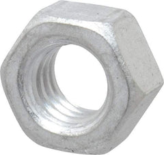 Value Collection - 5/16-18 UN Aluminum Right Hand Hex Nut - 1/2" Across Flats, 17/64" High, Aluminum-Plated Finish - Exact Industrial Supply