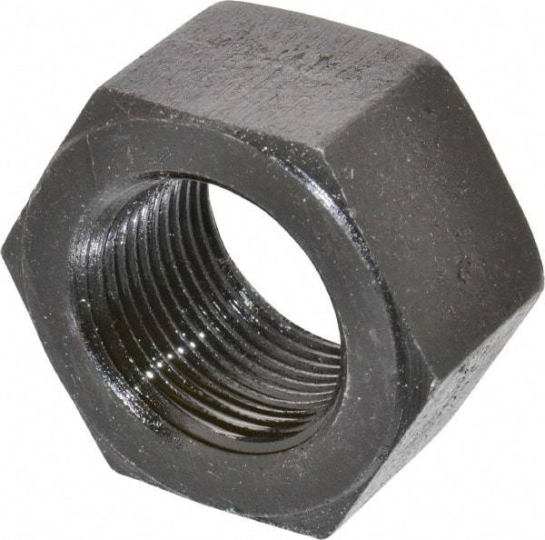 Value Collection - 1-1/4 - 12 UNF Steel Right Hand Hex Nut - 1-7/8" Across Flats, 1-1/16" High, Uncoated - Exact Industrial Supply