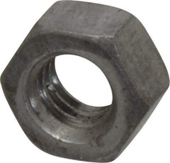 Value Collection - 5/16-18 UNC Steel Right Hand Hex Nut - 1/2" Across Flats, 0.2656" High, Uncoated - Exact Industrial Supply