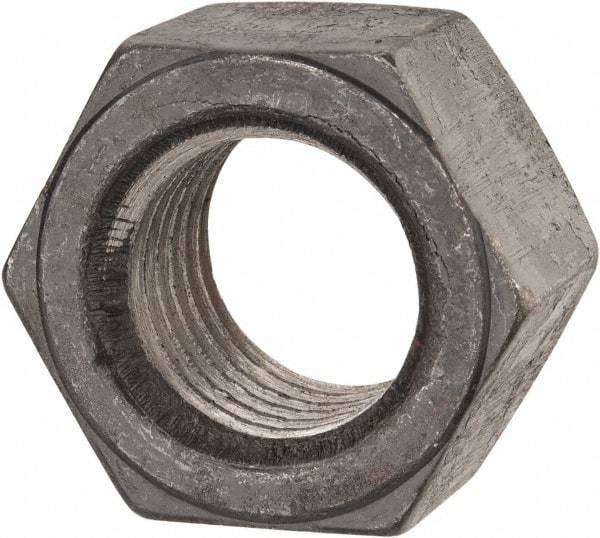 Value Collection - 1-1/4 - 7 UN Steel Right Hand Hex Nut - 1-7/8" Across Flats, 1-1/16" High, Uncoated - Exact Industrial Supply