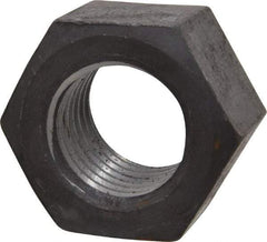Value Collection - 1-1/2 - 6 UN Steel Right Hand Hex Nut - 2-1/4" Across Flats, 1-9/32" High, Uncoated - Exact Industrial Supply