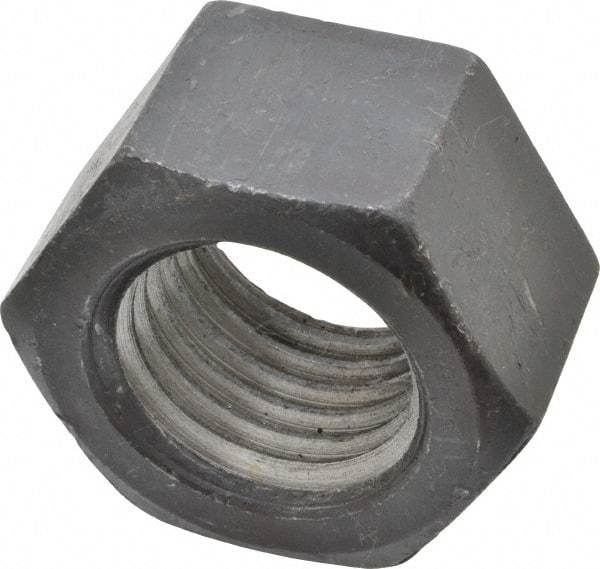 Value Collection - 1-3/4 - 5 UNC Steel Right Hand Hex Nut - 2-5/8" Across Flats, 1-1/2" High, Uncoated - Exact Industrial Supply