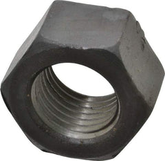 Value Collection - 2 - 4-1/2 UNC Steel Right Hand Hex Nut - 3" Across Flats, 1-23/32" High, Uncoated - Exact Industrial Supply