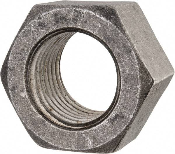 Value Collection - 2-1/2 - 4 UNC Steel Right Hand Hex Nut - 3-3/4" Across Flats, 2-9/64" High, Uncoated - Exact Industrial Supply