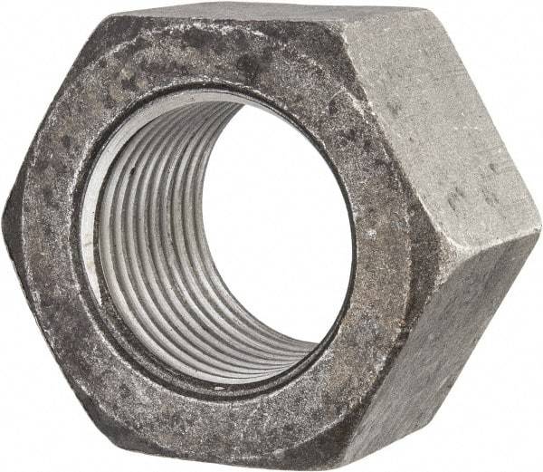 Value Collection - 3-4 UNC Steel Right Hand Hex Nut - 4-1/2" Across Flats, 2-37/64" High, Uncoated - Exact Industrial Supply