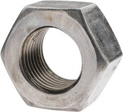 Value Collection - 9/16-18 UN Steel Right Hand Hex Nut - 7/8" Across Flats, 31/64" High, Uncoated - Exact Industrial Supply