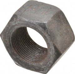 Value Collection - 1-1/2 - 12 UNF Steel Right Hand Hex Nut - 2-1/4" Across Flats, 1.2813" High, Uncoated - Exact Industrial Supply