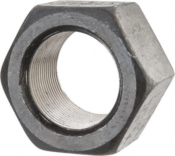 Value Collection - 1-3/4 - 12 UN Steel Right Hand Hex Nut - 2-5/8" Across Flats, 1-1/2" High, Uncoated - Exact Industrial Supply