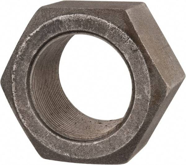Value Collection - 2-12 UN Steel Right Hand Hex Nut - 3" Across Flats, 1-23/32" High, Uncoated - Exact Industrial Supply