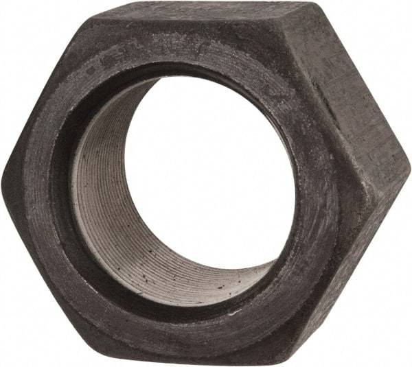 Value Collection - 2-1/4 - 12 UN Steel Right Hand Hex Nut - 3-3/8" Across Flats, 1-55/64" High, Uncoated - Exact Industrial Supply