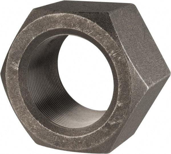 Value Collection - 2-1/2 - 12 UN Steel Right Hand Hex Nut - 3-3/4" Across Flats, 2-9/64" High, Uncoated - Exact Industrial Supply