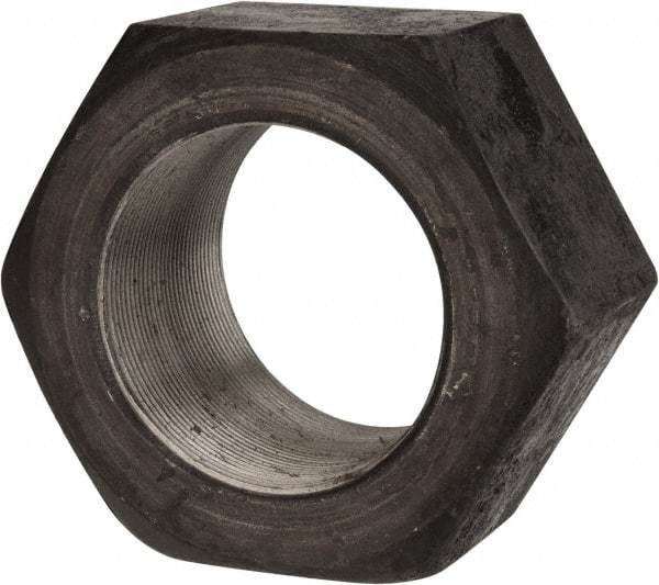 Value Collection - 3-12 UN Steel Right Hand Hex Nut - 4-1/2" Across Flats, 2-37/64" High, Uncoated - Exact Industrial Supply