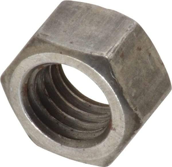 Value Collection - 1/2-13 UNC Steel Left Hand Hex Nut - 3/4" Across Flats, 7/16" High, Uncoated - Exact Industrial Supply